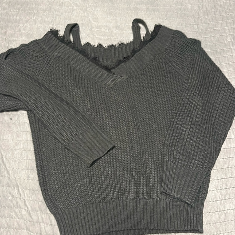 Gray sweater